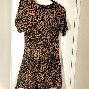 H&M leopard swing dress